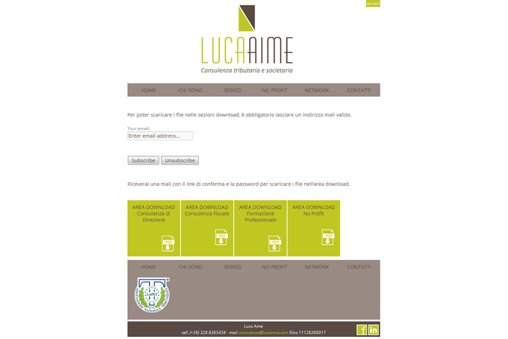 area download sito Luca Aime