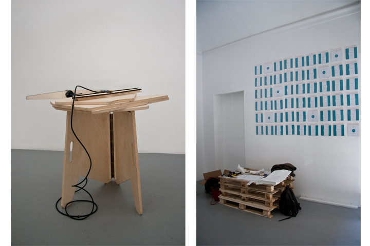 allestimento dell'esposizione USOMANO I/IV
